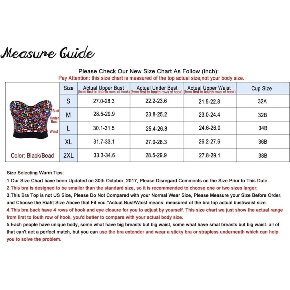 Gemstone Beaded Bustier Crop Top Corset Katy Perry  Festival Club wear size M - Picture 14 of 14